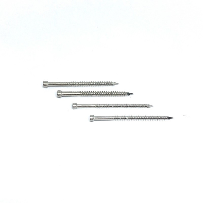 OEM Lost Head 316 Stainless Steel Annular Ring Shank Nails With CE